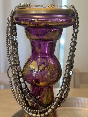 Display new Sterling Silver Silpada B1936 Hematite Hailstone 5 Strand  Necklace